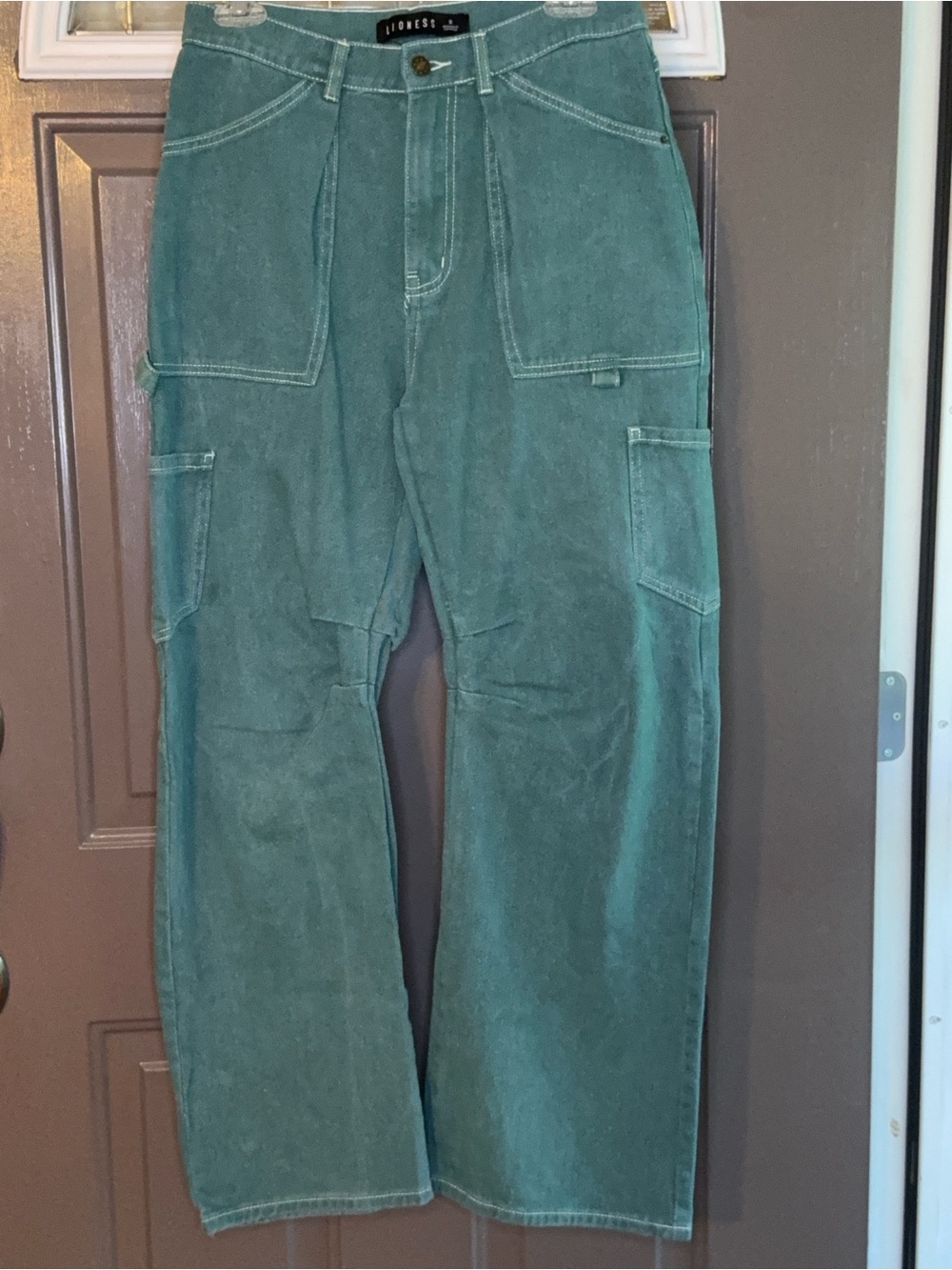 Lioness  Green Workwear Cargo Pants - Men's